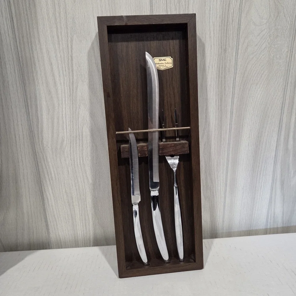 SALADMASTER Kitchen Carving Knife Set in Elegant Presentation Case - 3 Pieces